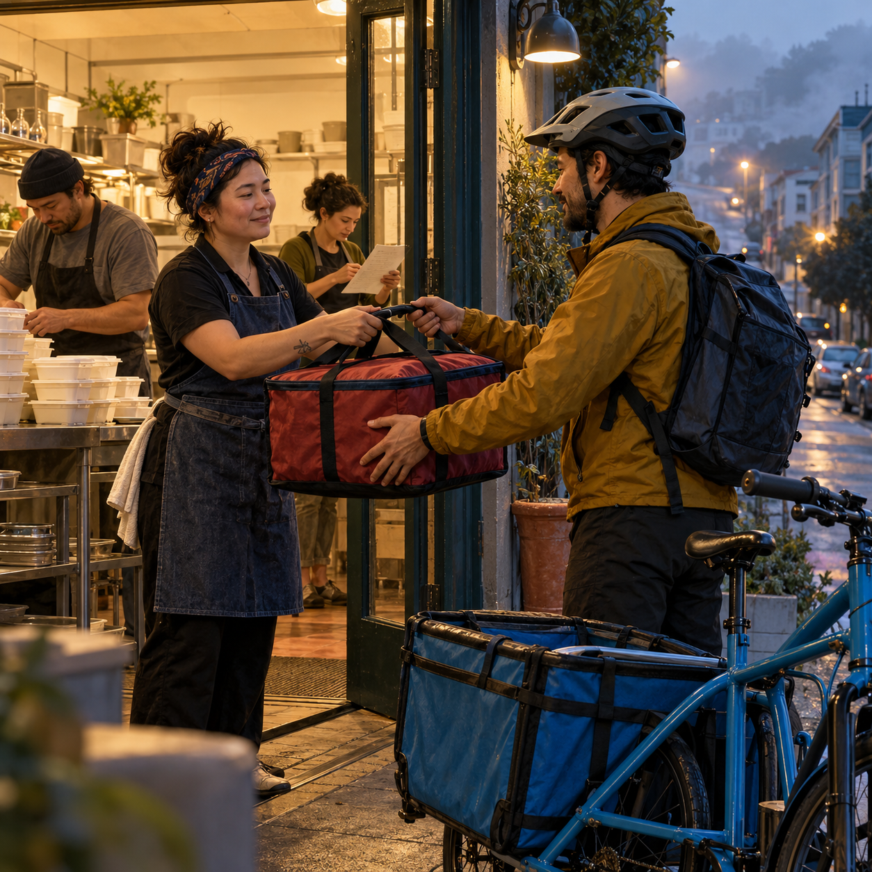 A fictional network’s scarce resources are receiving capacity, safe time windows and transport as much as donated food.